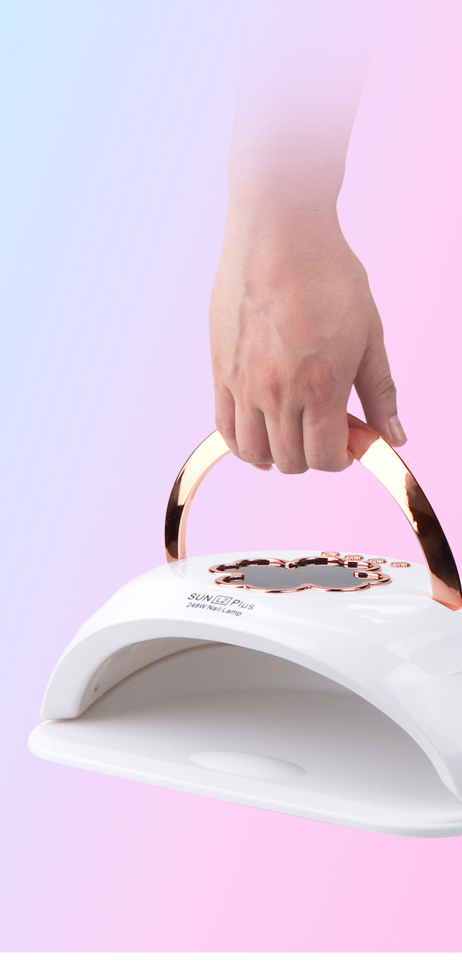 248W high-power nail art baking lamp, hand-usable nail art tool, light therapy machine, quick-drying light therapy dryer pic 7