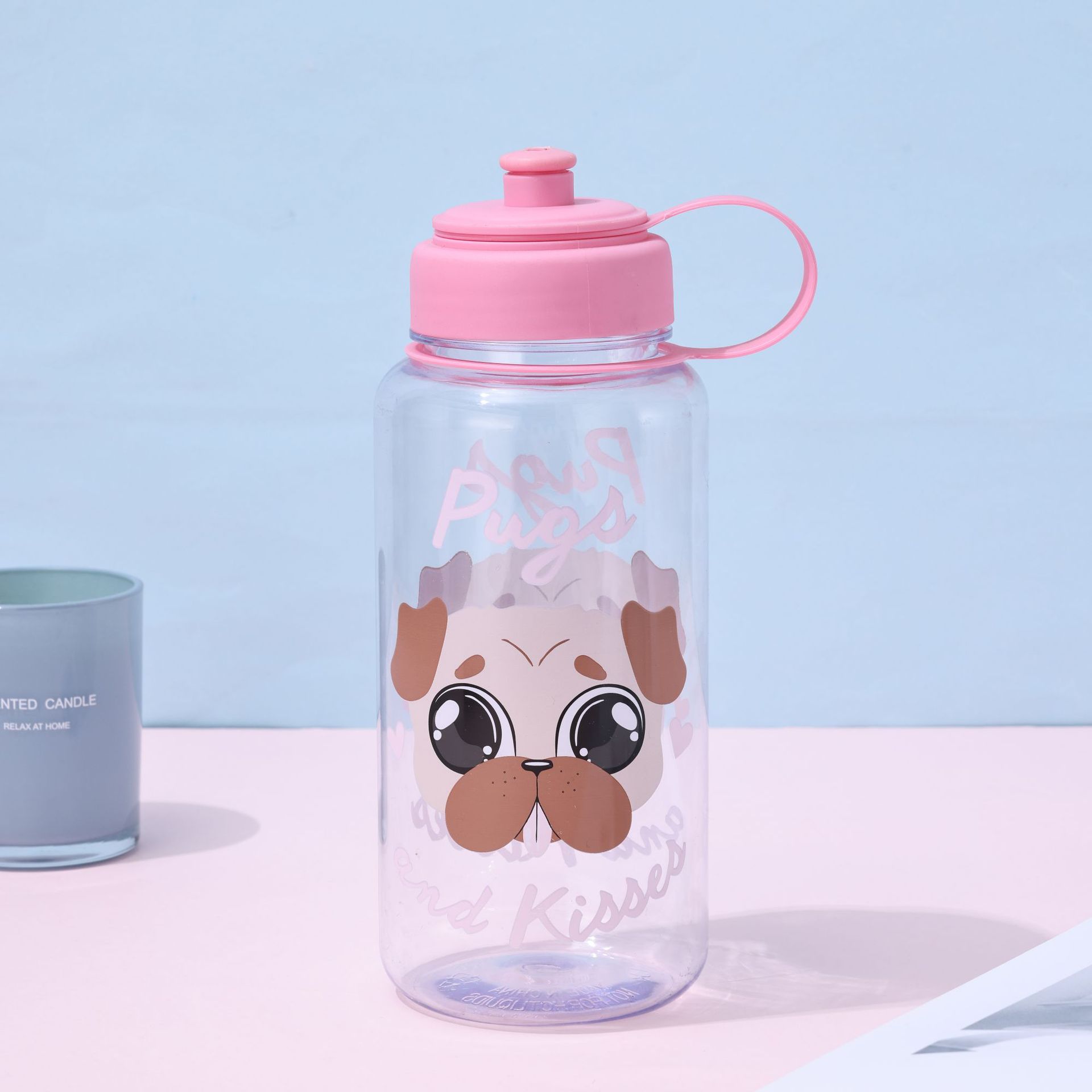 创意简约耐摔塑料水杯大容量运动直饮户外便携随手杯批发日用百货杯具保温瓶详情6