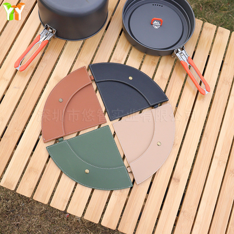 One-piece coffee filter paper case, outdoor portable coffee filter paper storage hanging bag, filter paper fan-shaped case pic 12