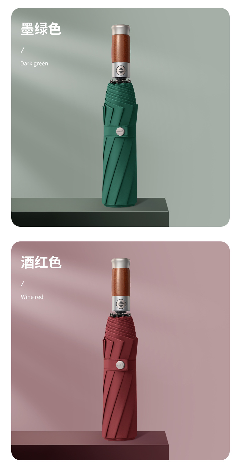 批发全自动折叠雨伞大号男士商务伞加固结实抗风晴雨两用女太阳伞详情15