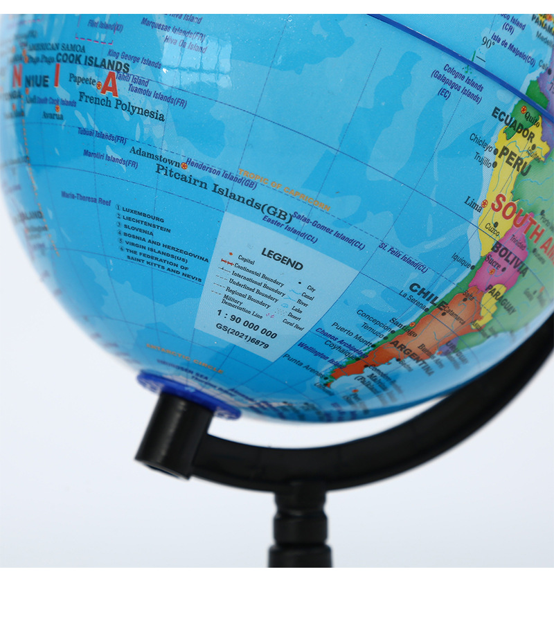 14.2cm高清标准教学地球仪智能地图学生专用地理课堂教具桌面摆件详情13