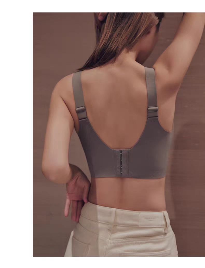 Large-sized lifting bras for women, making the big breasts look smaller, no underwire bras, gathering side retraction breasts, anti-sagging, top-lift bras pic 18