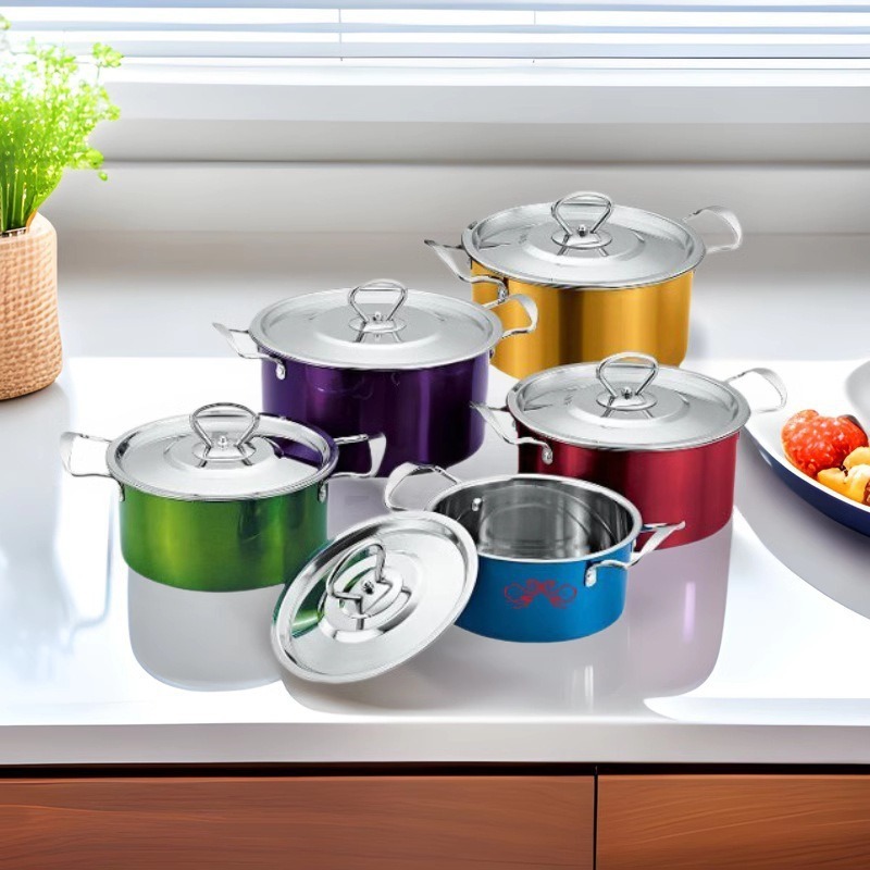 潮州互发厂家批发外贸汤锅奶锅煎锅t非洲欧美不锈钢3件6件套锅详情4