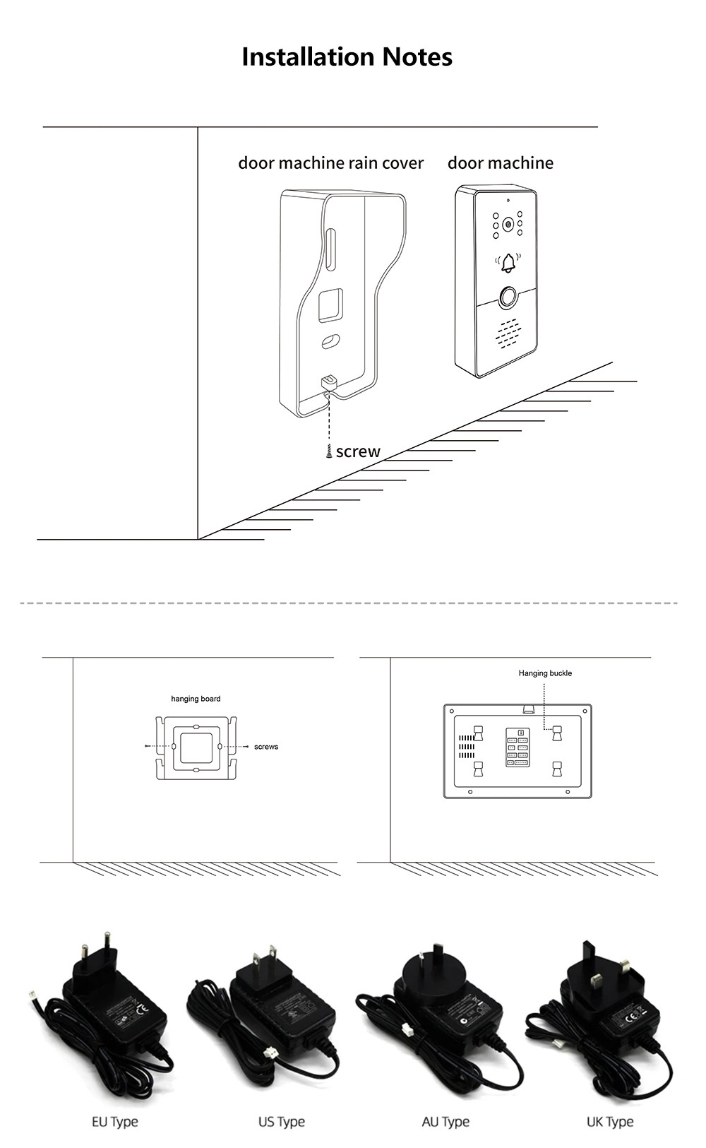 可视门铃对讲家用高清视频彩色小区别墅夜视红外智能门铃详情10