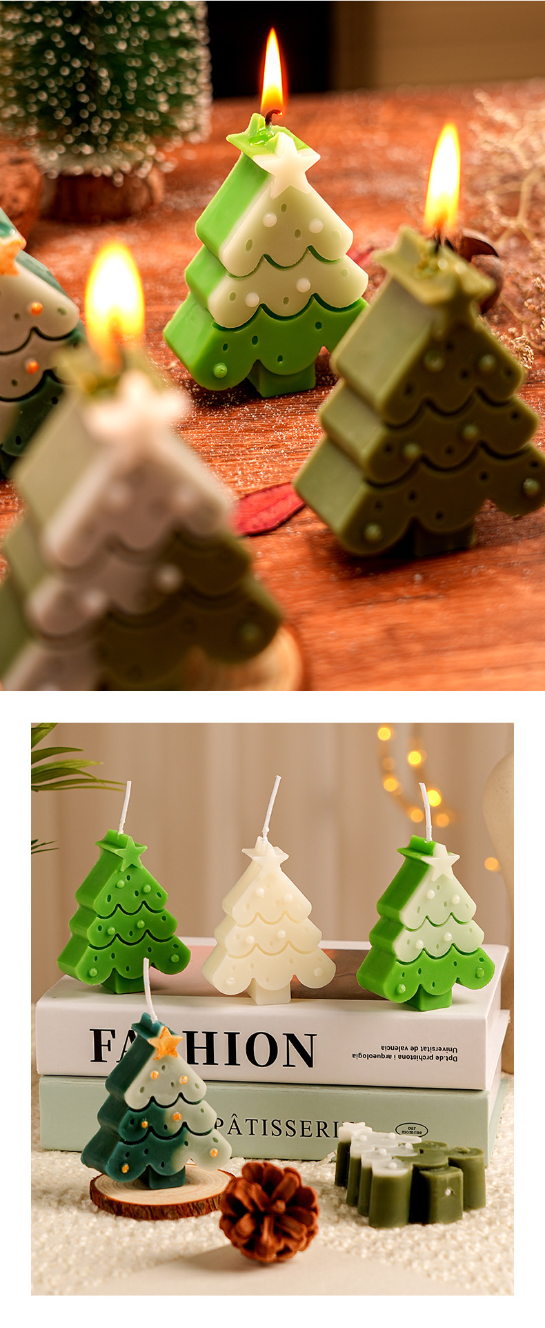 圣诞节香薰蜡烛创意圣诞树氛围感香氛蜡烛摆件浪漫圣诞伴手礼物详情9