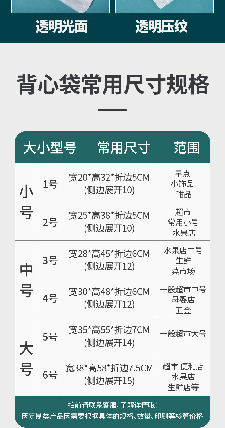 外卖打包袋食品塑料透明方便袋批发商用包装袋手提一次性背心袋子详情6