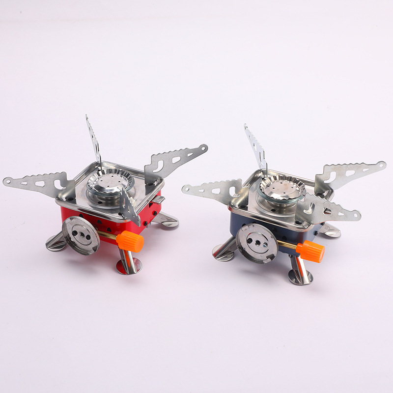 Foldable small square stove, portable multi-style mini simple stove, outdoor stove in stock for wholesale pic 1