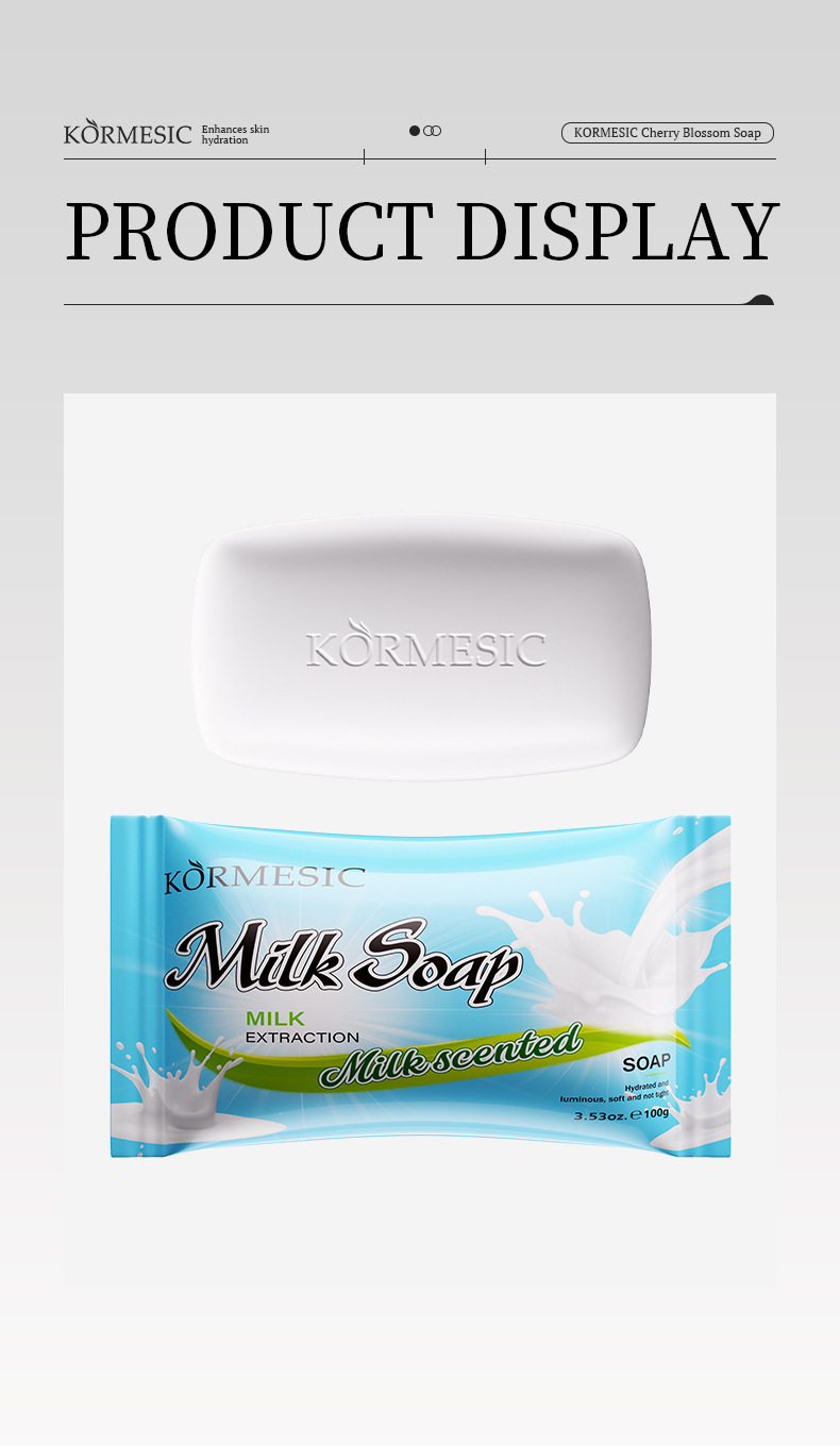 KORMESIC Handmade soap, a cross-border all-English handmade soap for cleansing the skin and controlling oil, is a bestseller pic 18