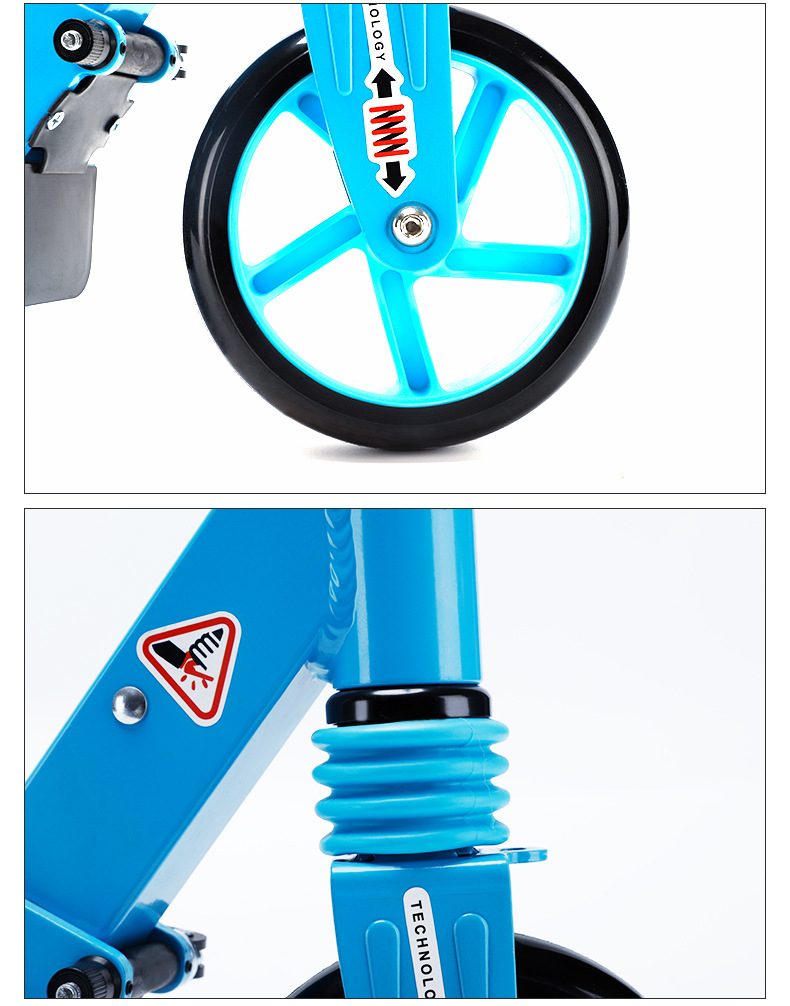 The new cross-border Little Tiger children's electric scooter is an outdoor foldable large-capacity lithium battery-powered electric mobility vehicle pic 9