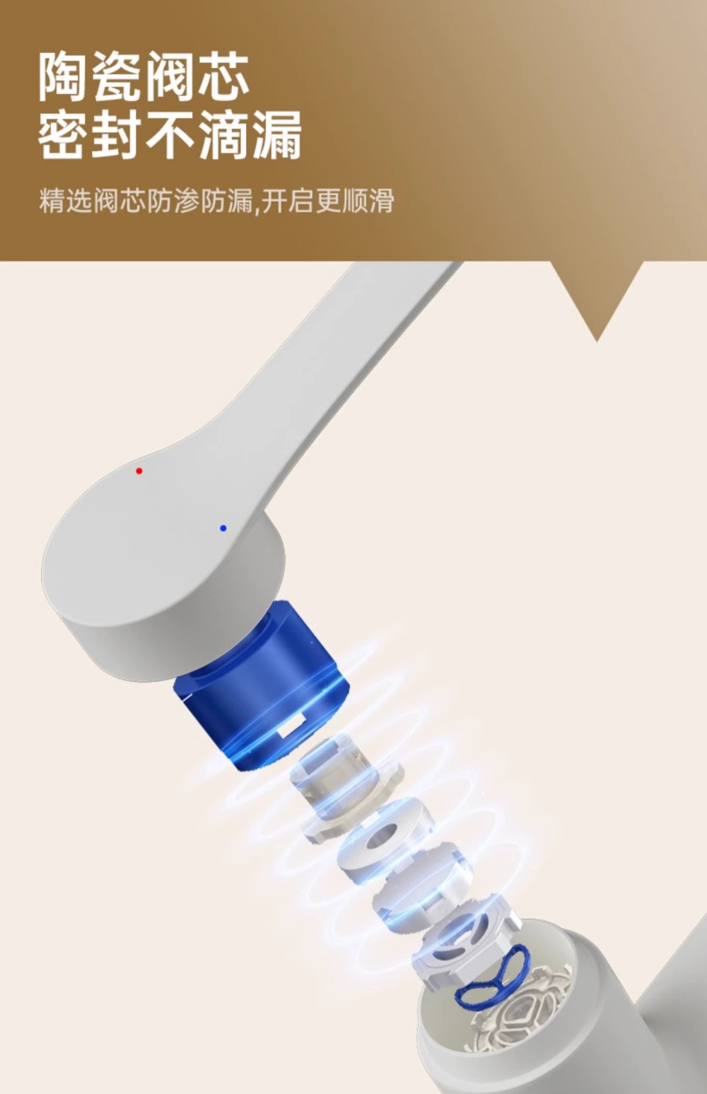 享淋奶油白冷热水龙头洗脸盆升降抽拉式洗手池浴室卫生间面盆龙头详情14