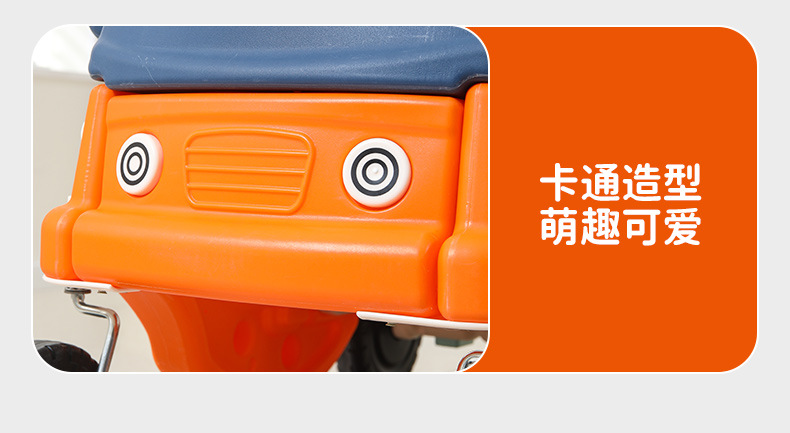 塑料滑行玩具车淘气堡消防公主车宝宝学步滑板车四轮助力小房详情24