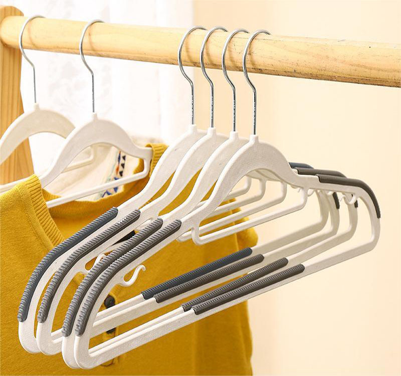 家用晾衣架挂衣衣橱无痕防滑衣服架防衣柜肩角双位批发干湿两用详情3