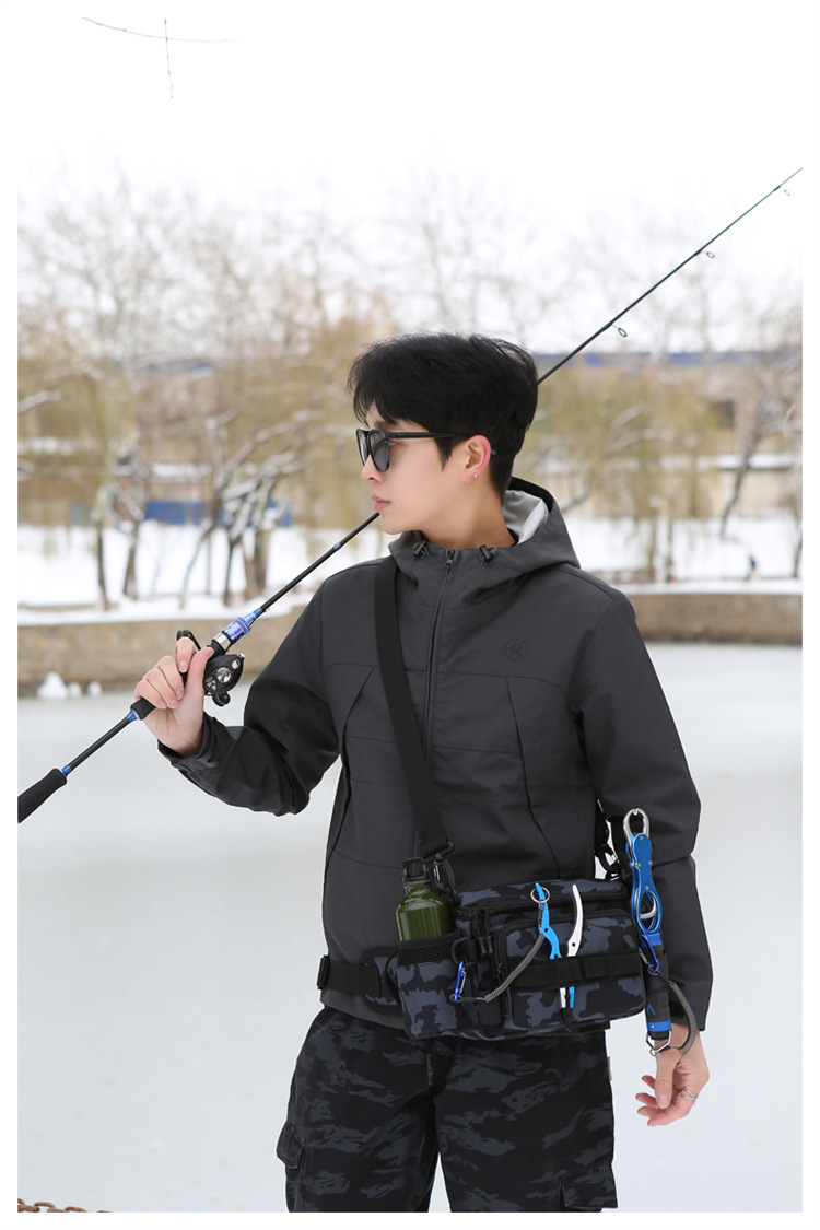 Lu Ya Bag, multi-functional waist bag, single-shoulder backpack, fishing crossbody bag, fishing gear rod bag, fishing storage bag, complete set of equipment pic 25