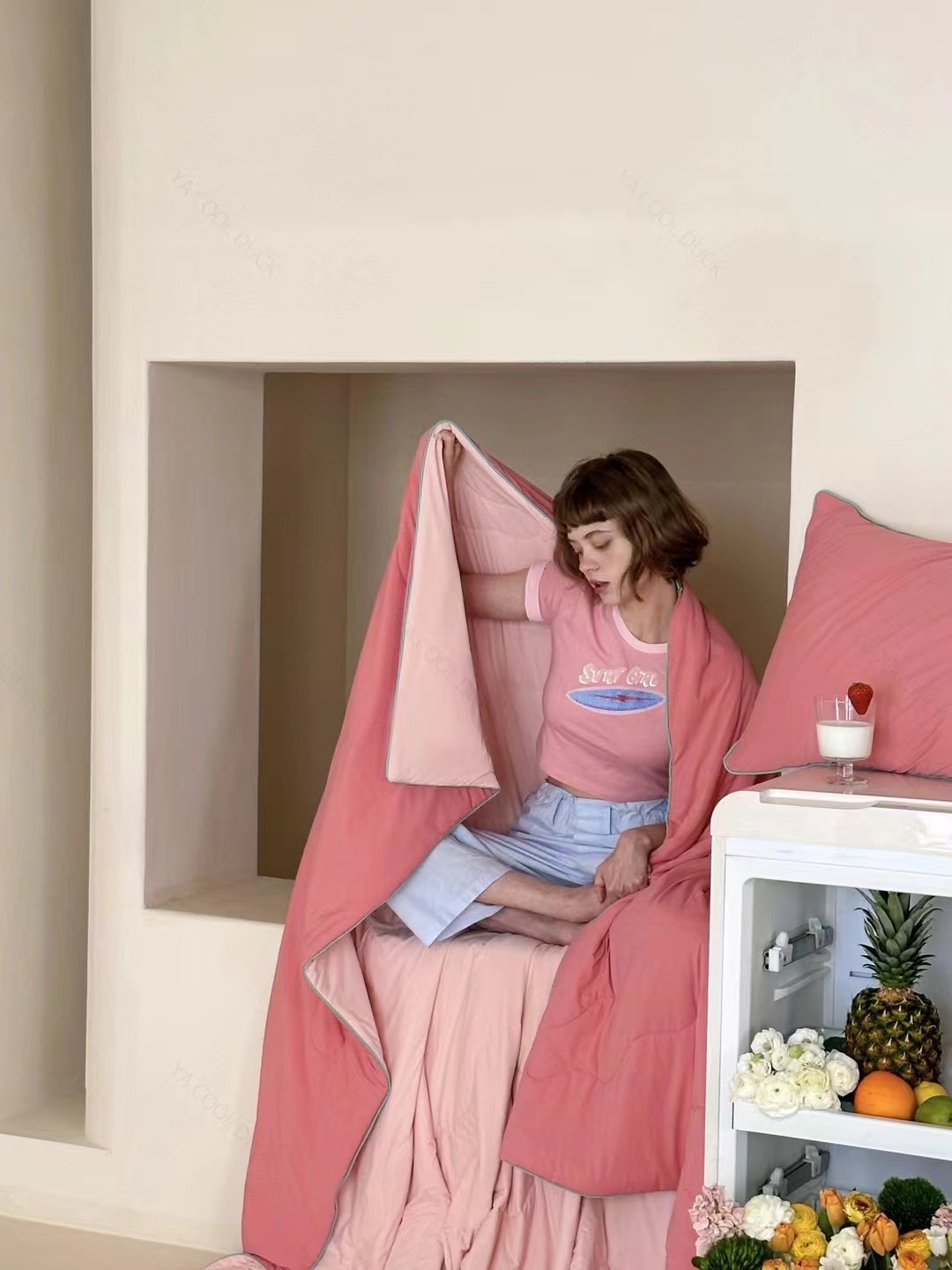 2025 Latest COOL DUCK Summer Quilt 180-gram soft single and Double soy plain air-conditioned quilt pic 34