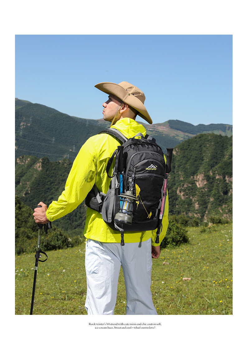 新款外贸登山包防泼水野营徒步包大容量户外休闲运动骑行包双肩包详情20