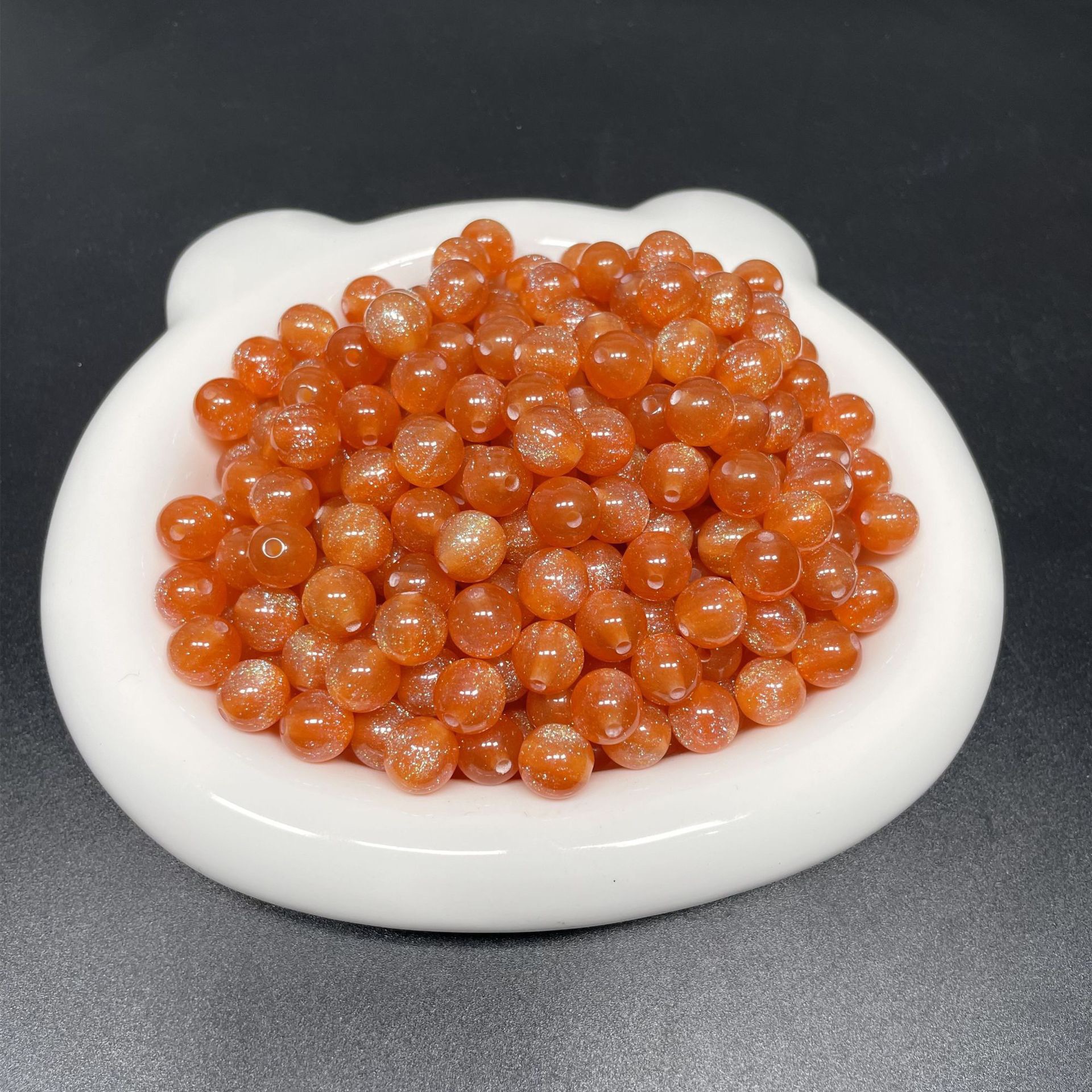 8/10/12mm resin fine Sparkling Starry Sky Mermaid Pearl resin imitation cat eye bead diy bracelet accessory pic 12