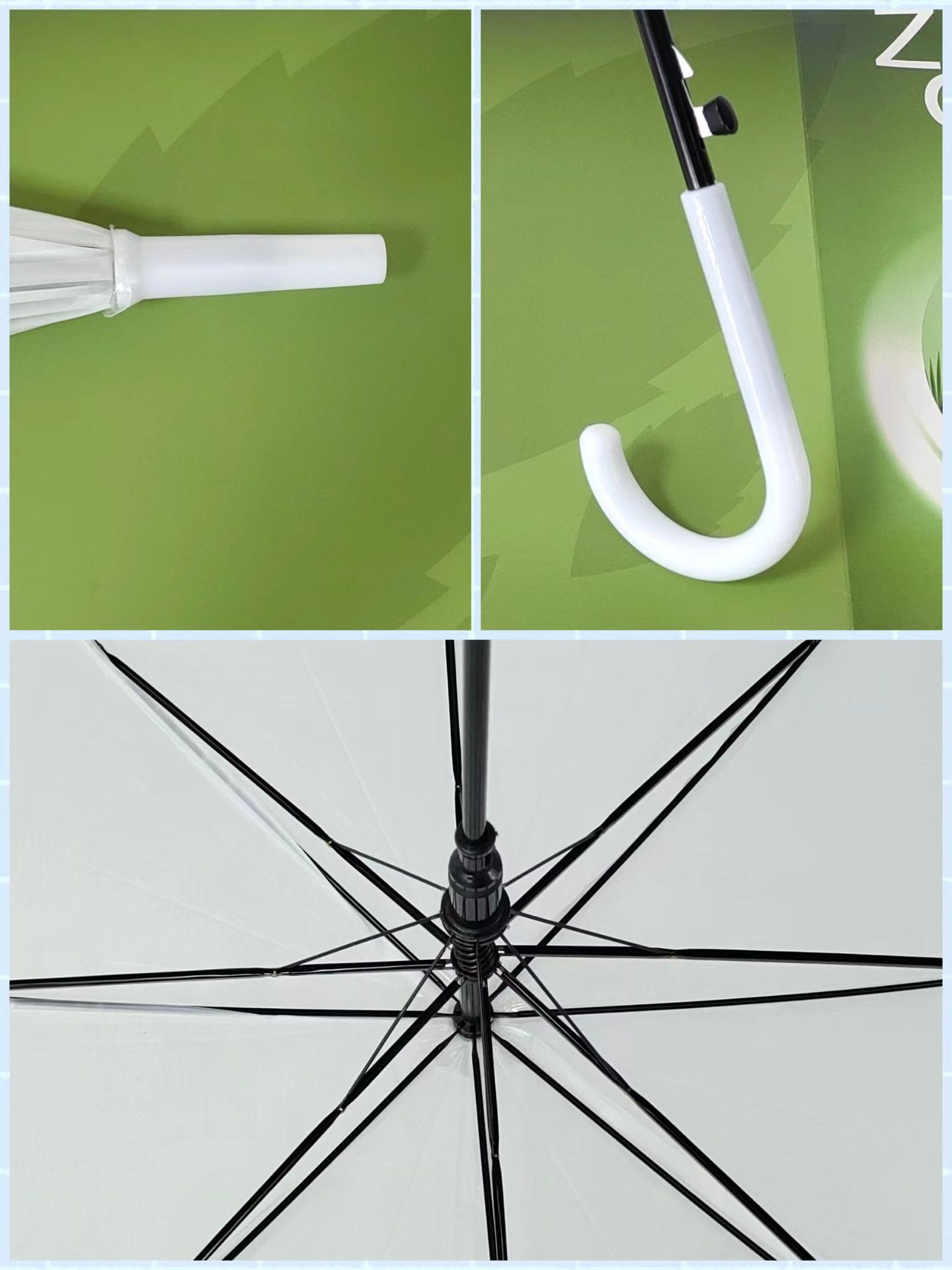 一次性雨伞批货长柄透明雨伞自动伞简约透明伞儿童雨伞广告伞LOGO详情5