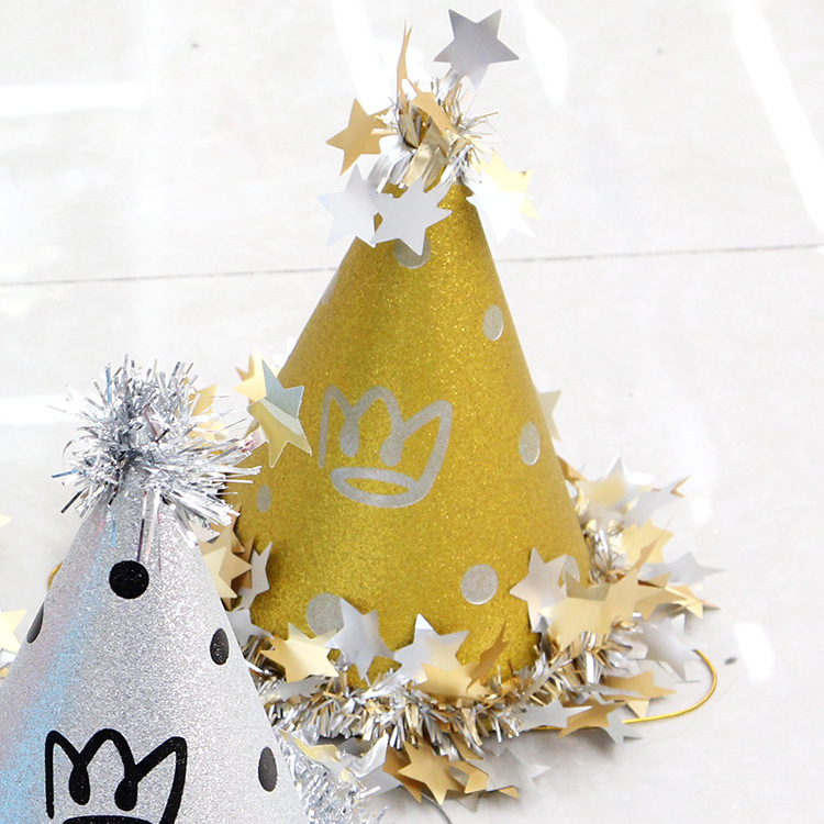 Sombrero de cumpleaños transfronterizo ins sentido del viento para niños y adultos artículos de fiesta de vacaciones baby birthday star birthday hat pic 7