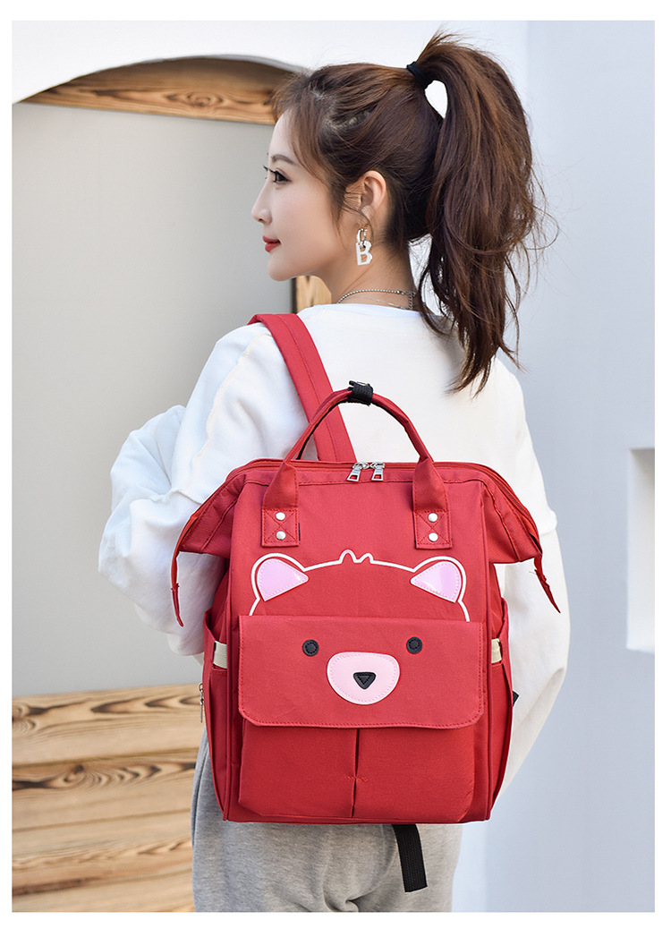 妈咪包双肩多功能大容量时尚手提母婴包妈妈旅行婴儿奶瓶尿布背包详情17