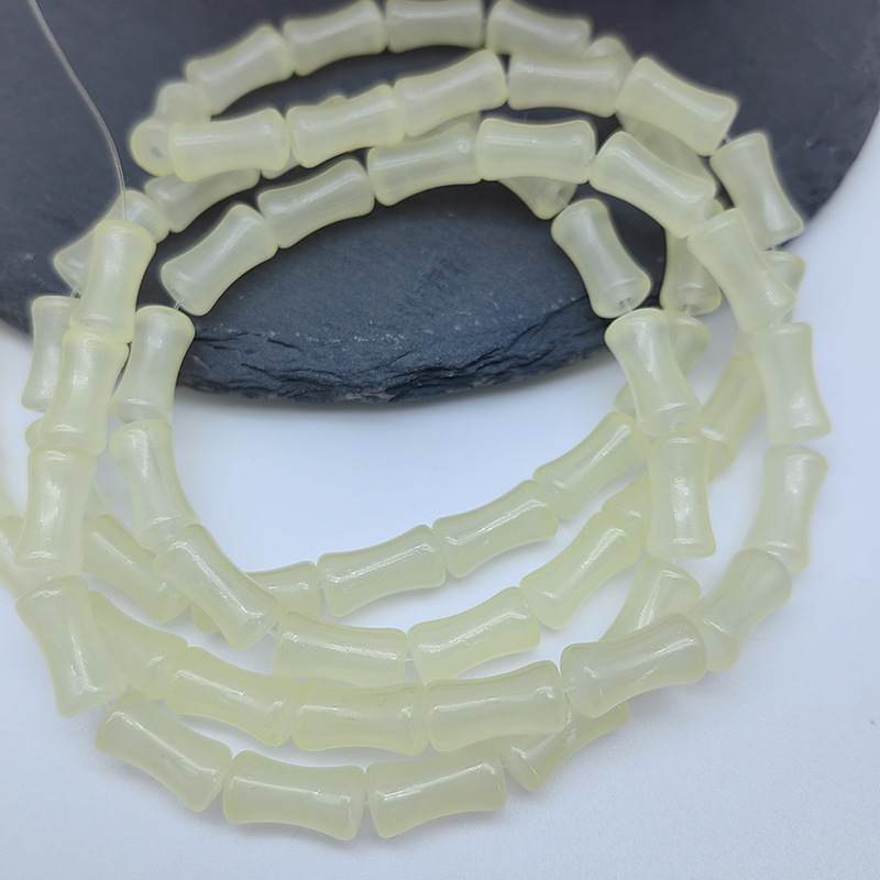 6x12mm bamboo joint beads, glass beads, bamboo bracelet necklace, diy handcrafted hairpin accessory materials pic 10