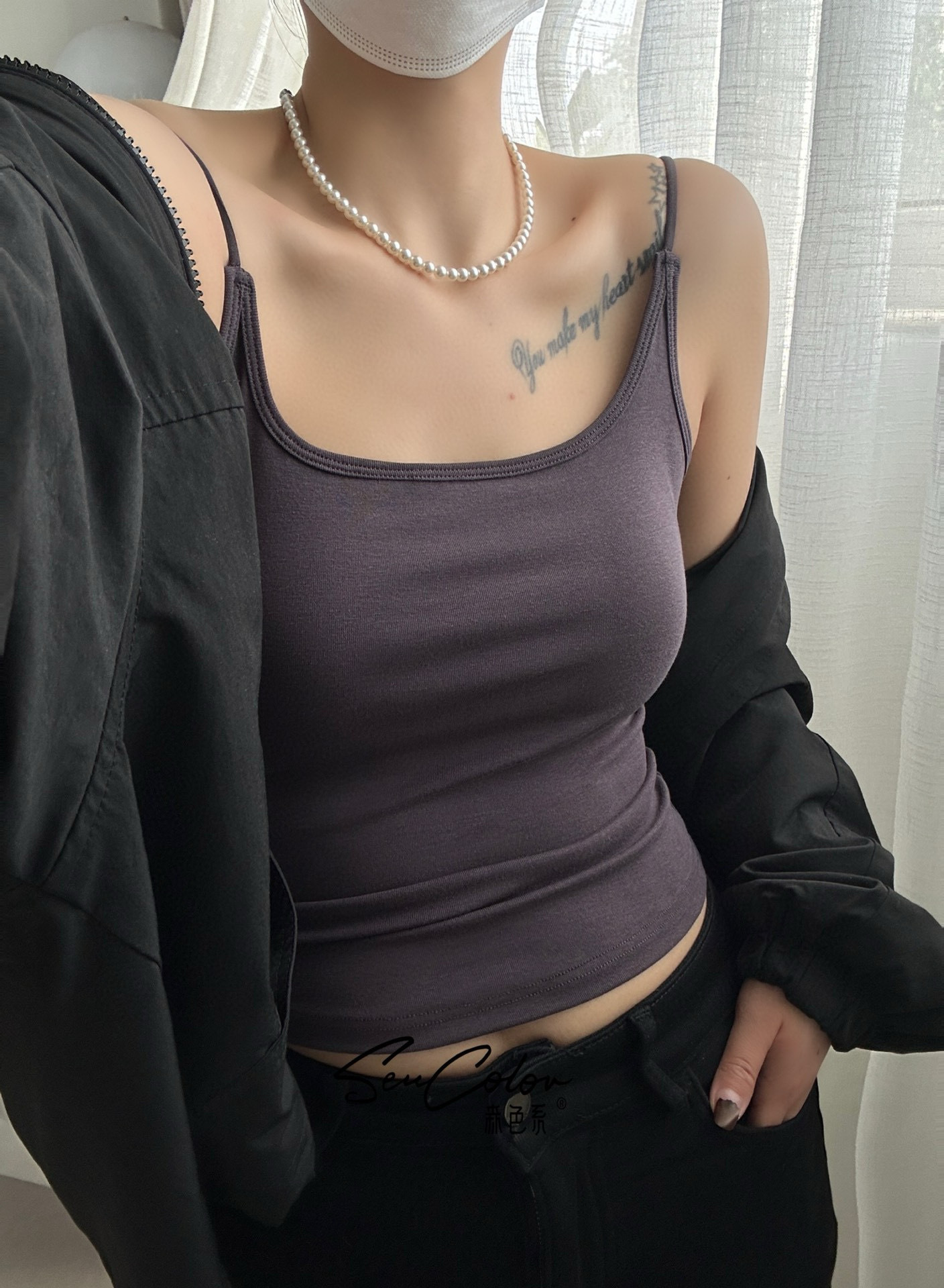 6613一体胸垫辣妹背心女显瘦春夏吊带内搭收副乳外穿打底大U美背详情7