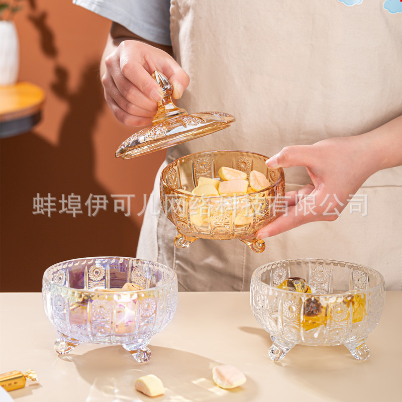 玻璃罐糖果罐香薰蜡烛罐干果罐收纳摆件储物盒首饰品盒消磁碗详情11