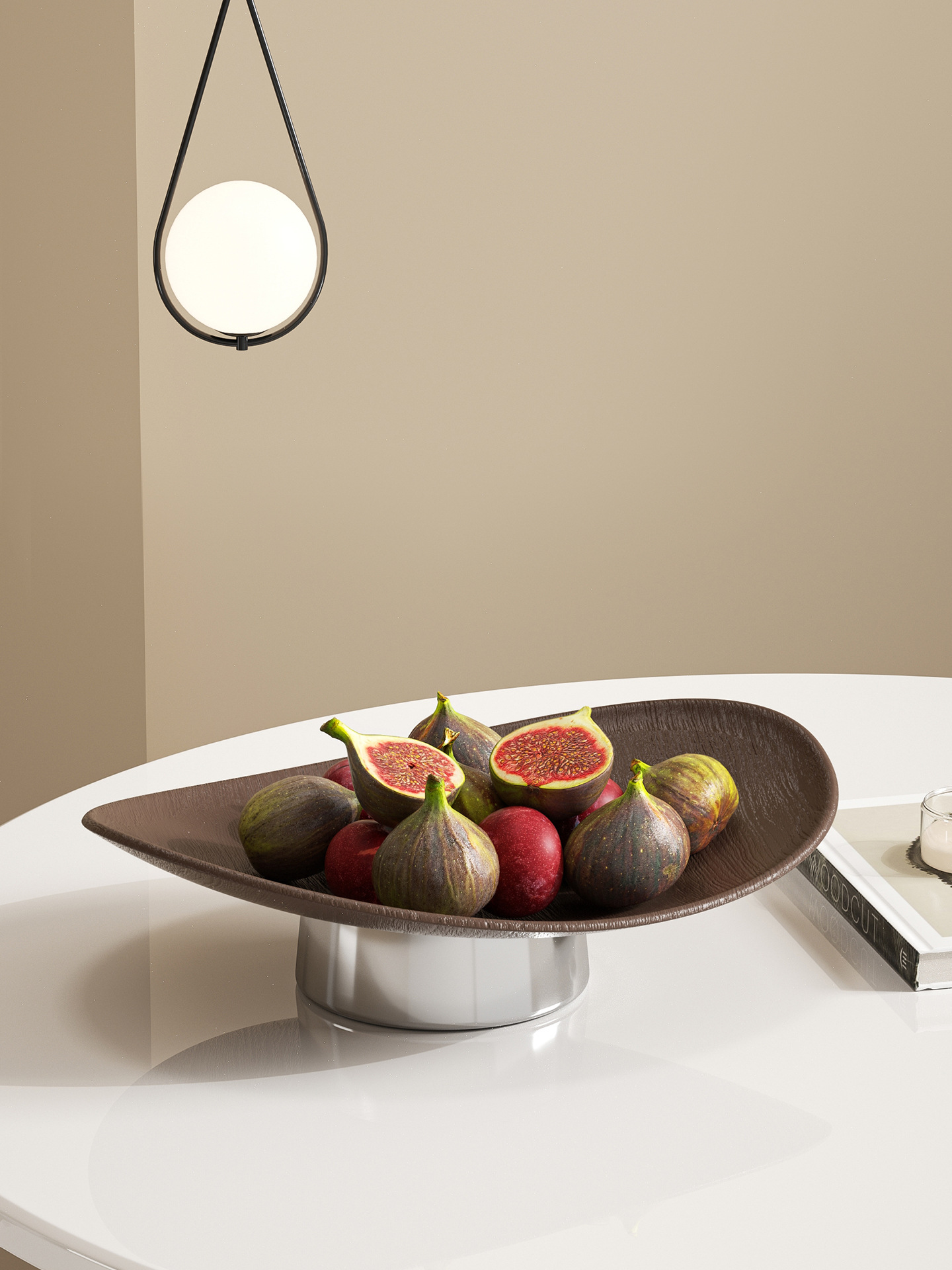 Wood-plastic fruit plate for home living room desktop storage, snack and dried fruit plate, food-grade, environmentally friendly and odorless fruit plate wholesale pic 15