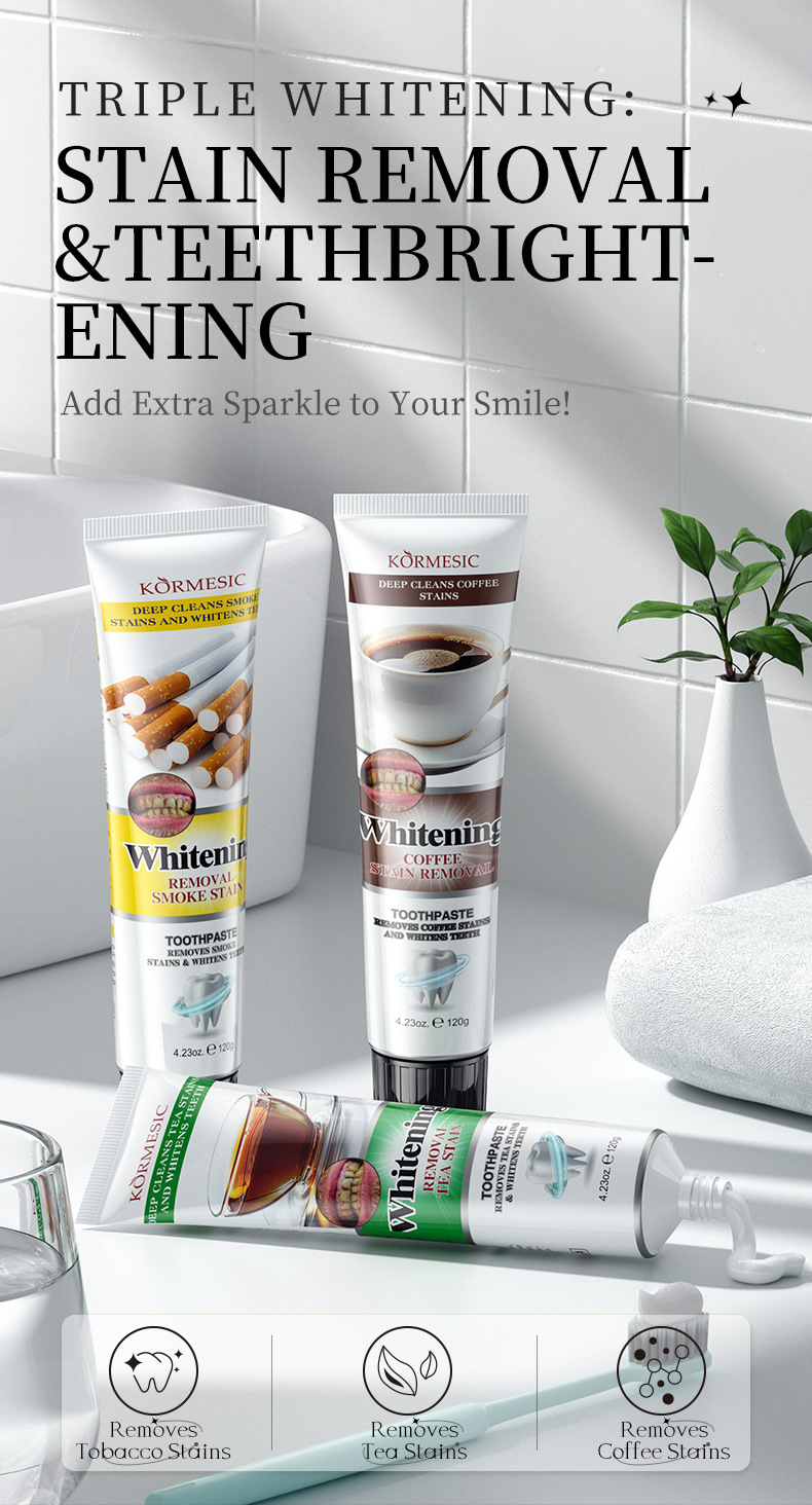 KORMESIC all-English oral care Teeth Clear Breath toothpaste toothpaste Oral cleansing pic 15