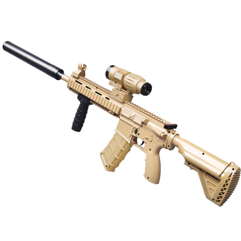 电动连发M416男孩手自一体儿童玩具自动突击步发射软弹枪水晶详情2