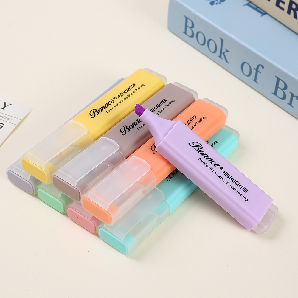 Wholesale of new flat-tipped large-capacity highlighters, student key marking watercolor pens, gift candy-colored markers pic 14