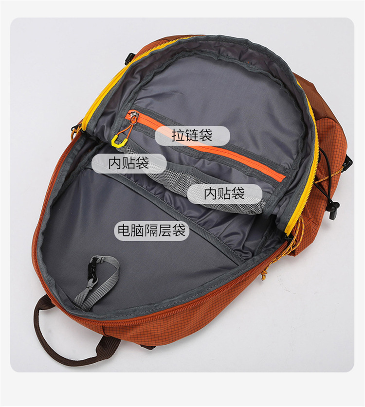 新款户外尼龙双肩包大容量防水休闲旅行背包详情9