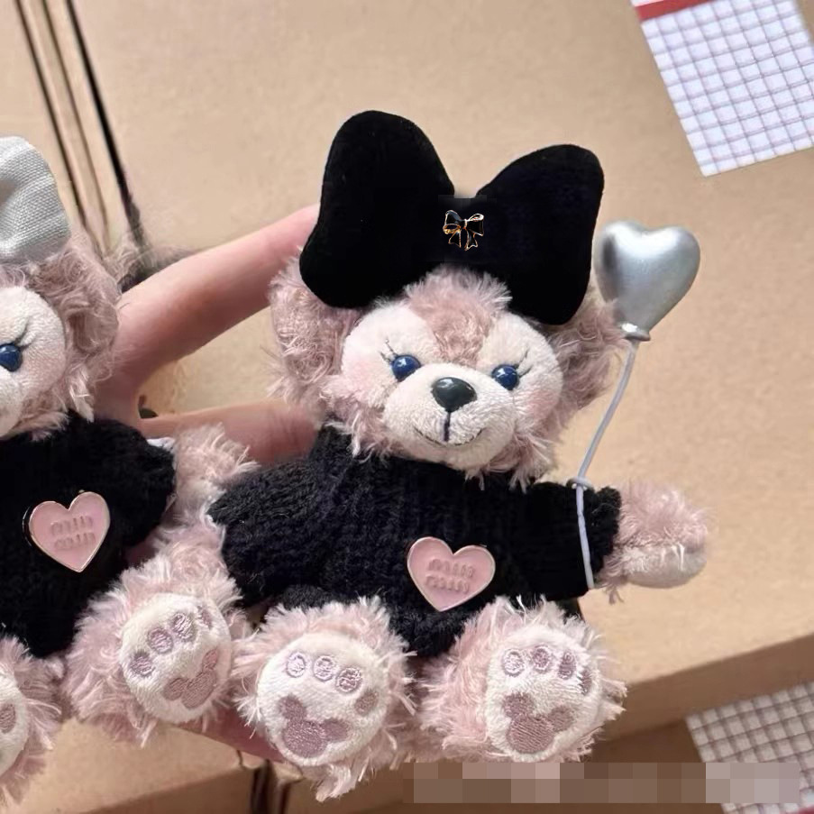 Shirley Mei Princess Bag Pendant, plush toy doll, cute bear car, couple keychain pendant, best friend gift pic 5