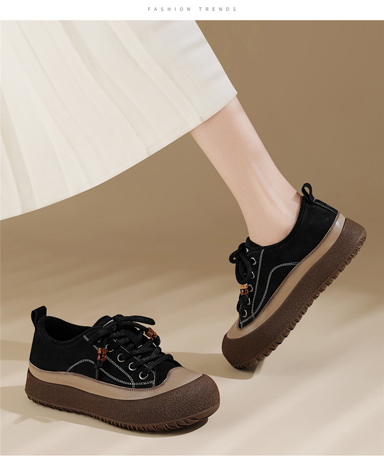 真皮厚底加绒休闲运动女鞋2025秋冬新款板鞋时尚百搭鞋子女款详情18