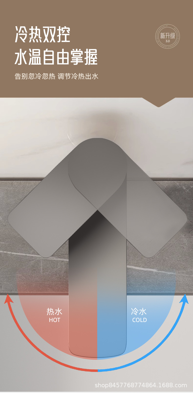 Stainless steel faucet, washbasin, tap water, single faucet, cold and hot water, household bathroom, toilet, washbasin, dragon washbasin pic 8