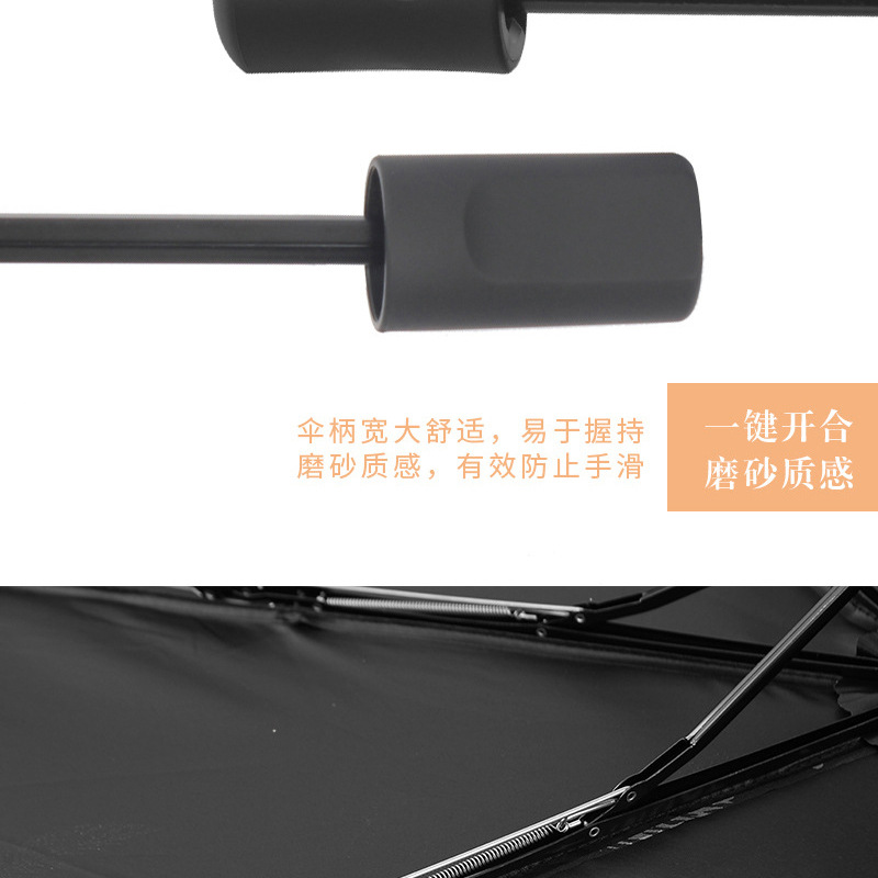 创意新款羽毛伞黑胶烫金羽毛晴雨伞广告礼品伞定防紫外线伞热销详情7