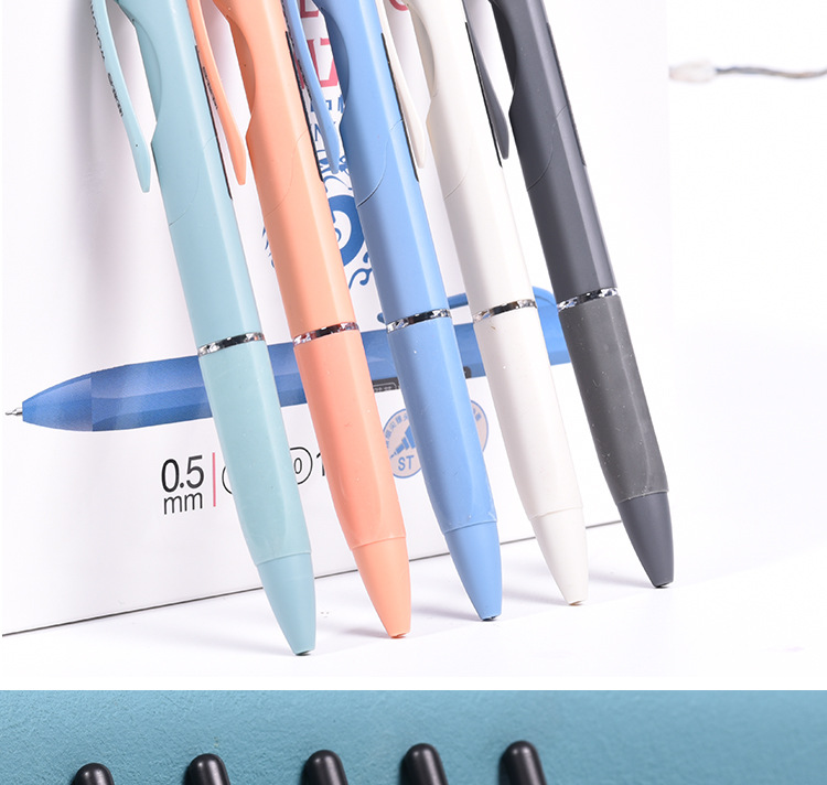 厂家直供唯雅会ST100中性笔莫兰迪喷砂高颜值中性笔小额批发详情9