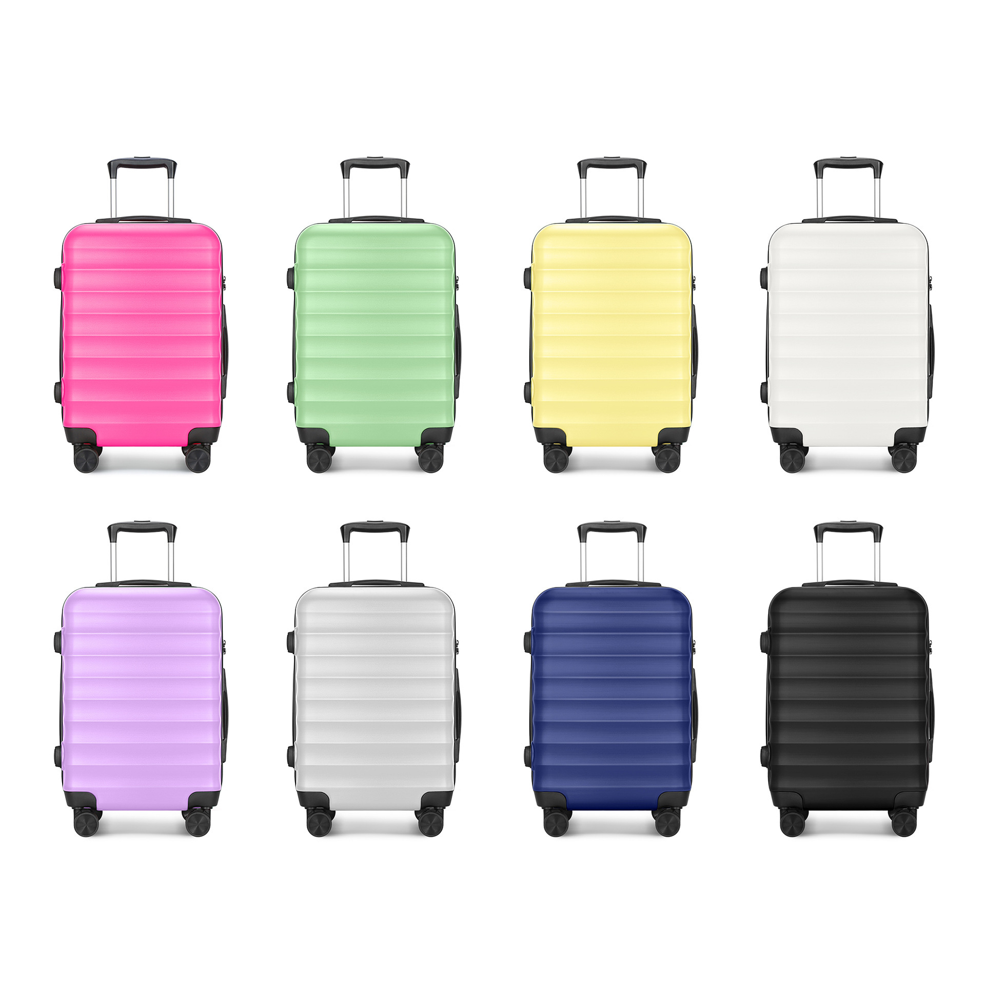 新款万向轮拉杆箱20/24/28寸复古旅行箱ABS材质箱厂家现货行李箱详情1