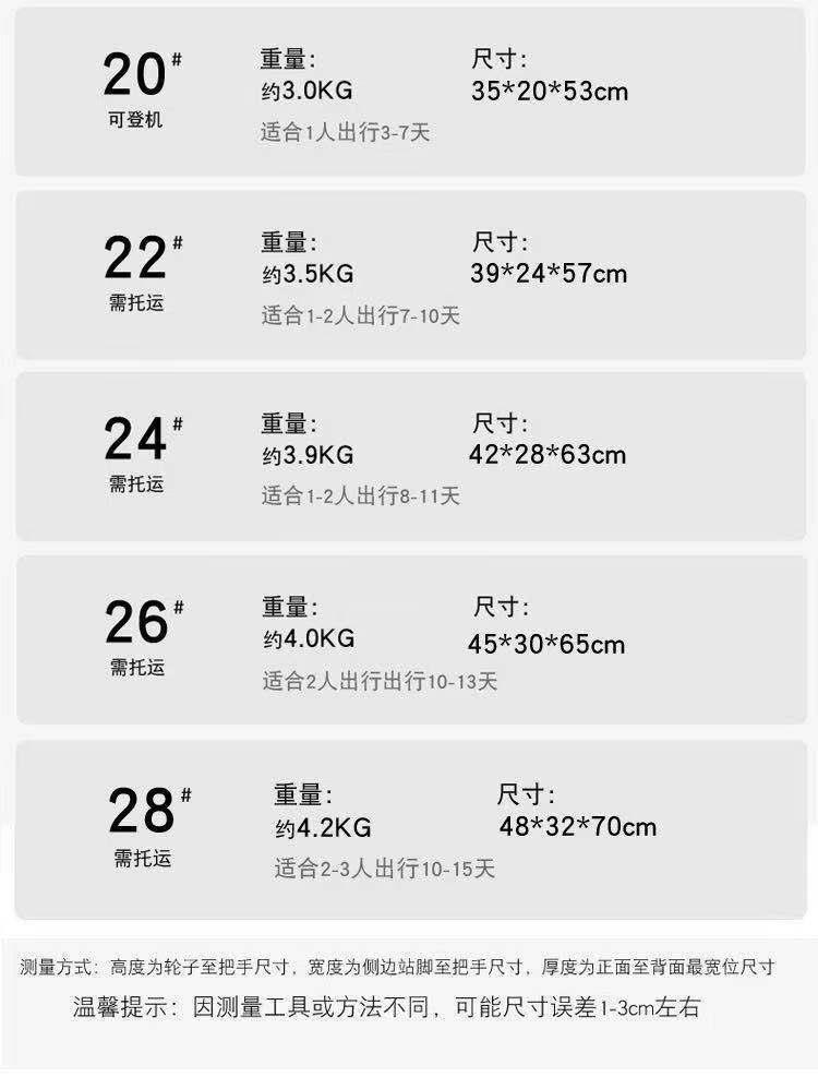 铝框行李箱大容量超大密码箱万向轮旅行箱新款铝框拉杆箱26寸28寸详情20