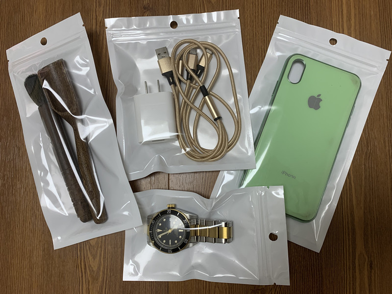 珠光袋阴阳自封袋半透明塑料首饰品礼品袋手机壳数据线拉链包装袋详情14