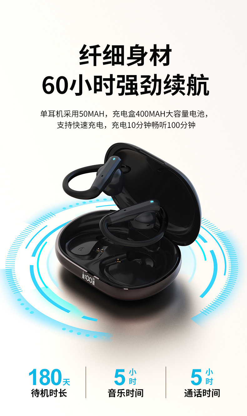 Новые однозвучные наушники bluetooth ows с полуфронтовым подвешиванием, высокой акустической массой в полных слуховых конвейерах pic 9