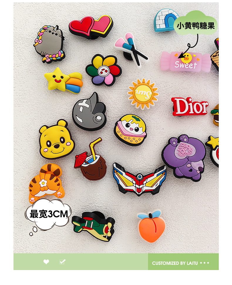 跨境洞洞鞋croc配饰高级感鞋花鞋扣洞洞鞋diy鞋带扣鞋配件鞋辅件详情7