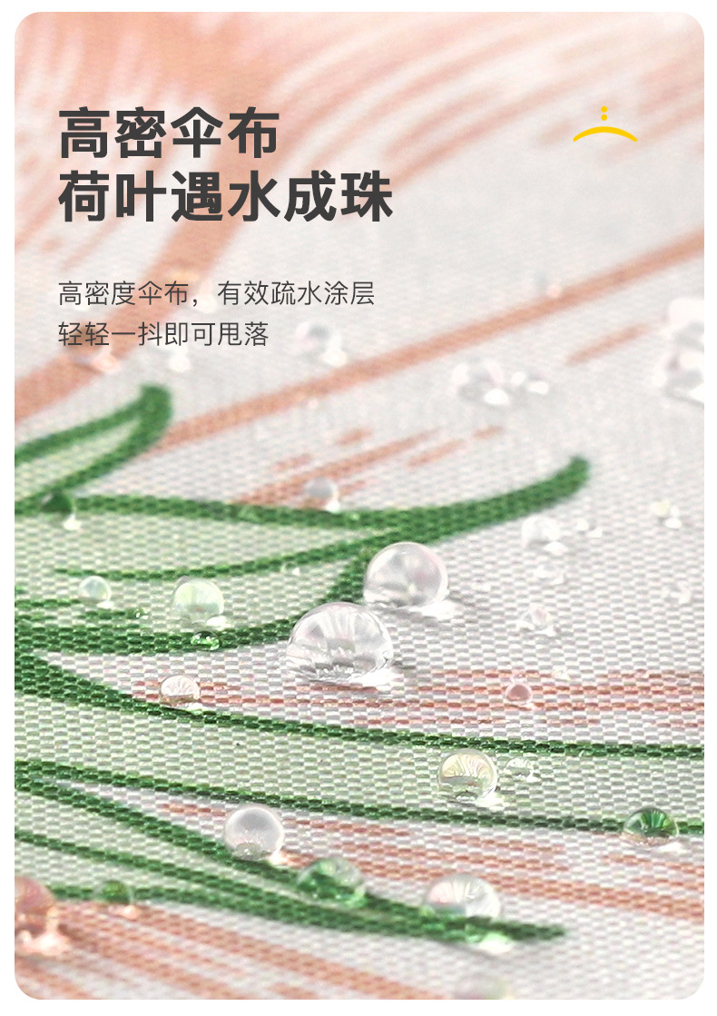 新款定制复古花型手动伞双面花色遮阳伞三折防晒太阳伞晴雨两用伞详情16