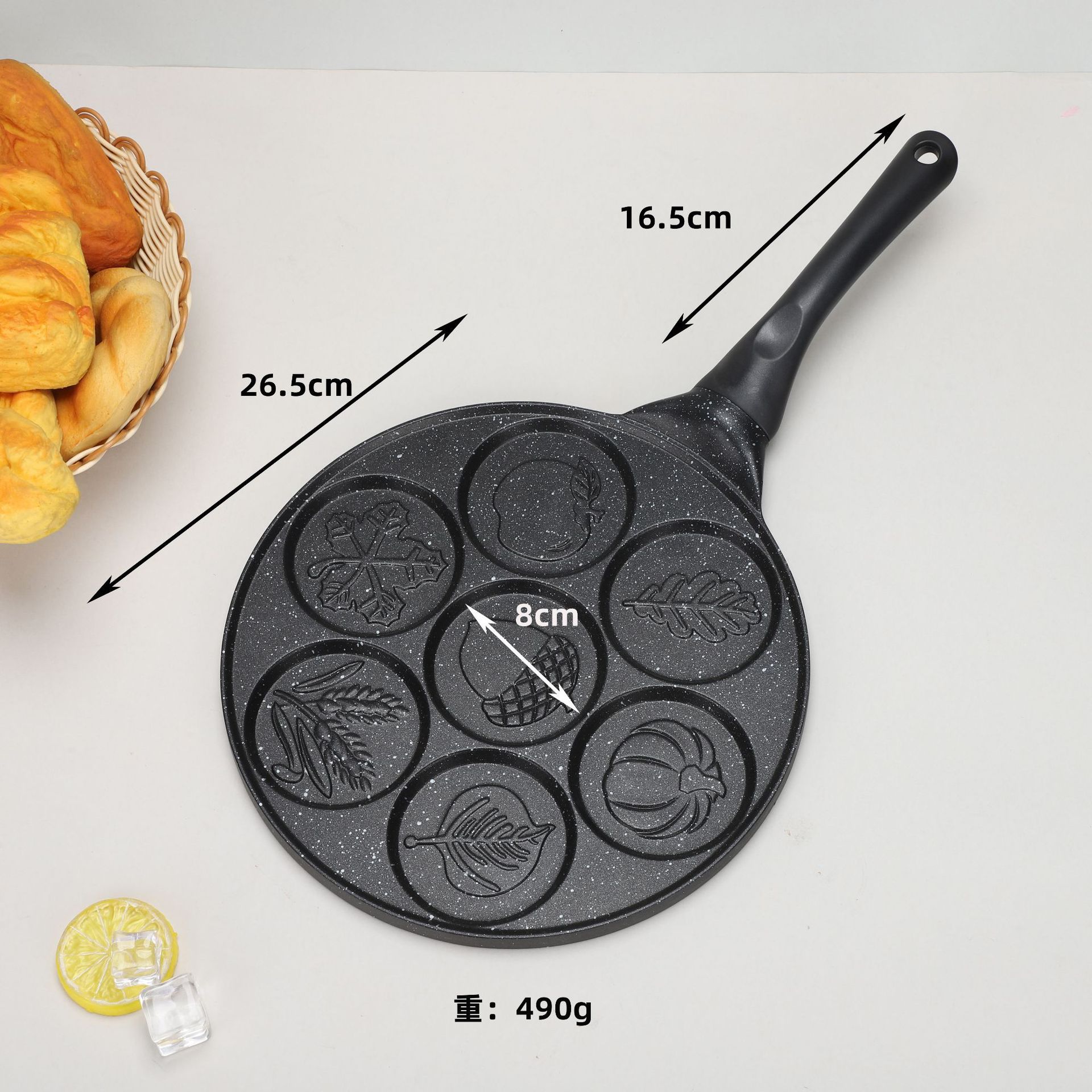 亚马逊新品圣诞系列不沾煎锅麦饭石烙饼煎蛋工具家用早餐平底锅批详情4