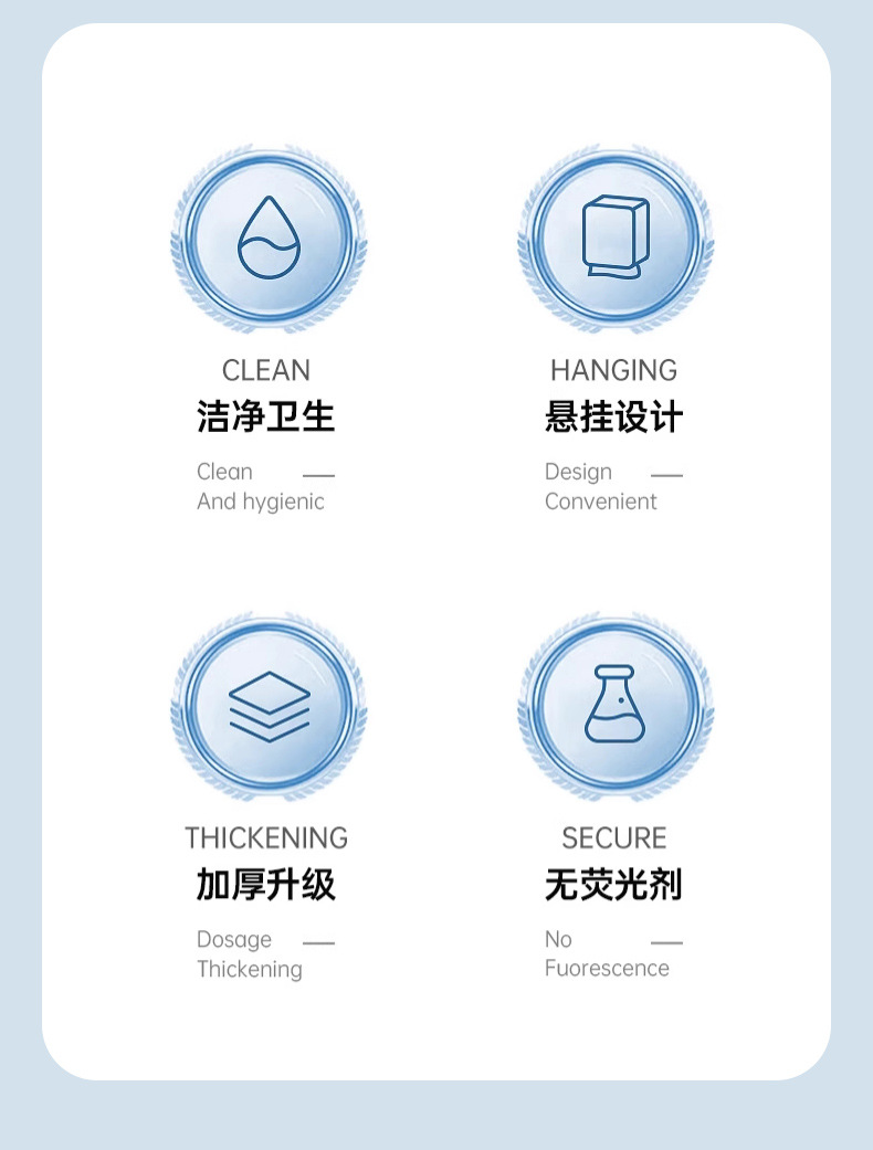 擦脚纸一次性悬挂家用加厚加大懒人擦脚布毛巾足浴擦脚巾抽取式详情3