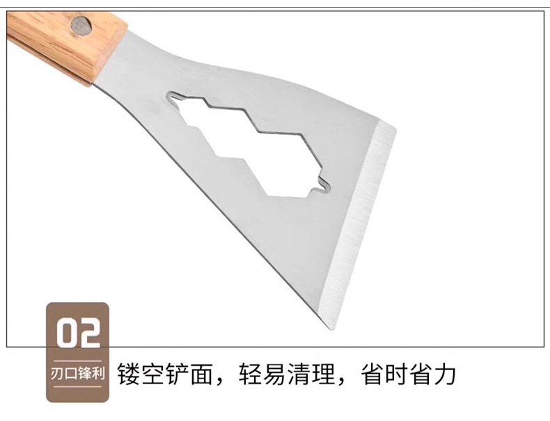 Multi-functional scraper, cleaning stainless steel putty scraper, cement putty scraper tool, special shovel for decoration, thickened type pic 5