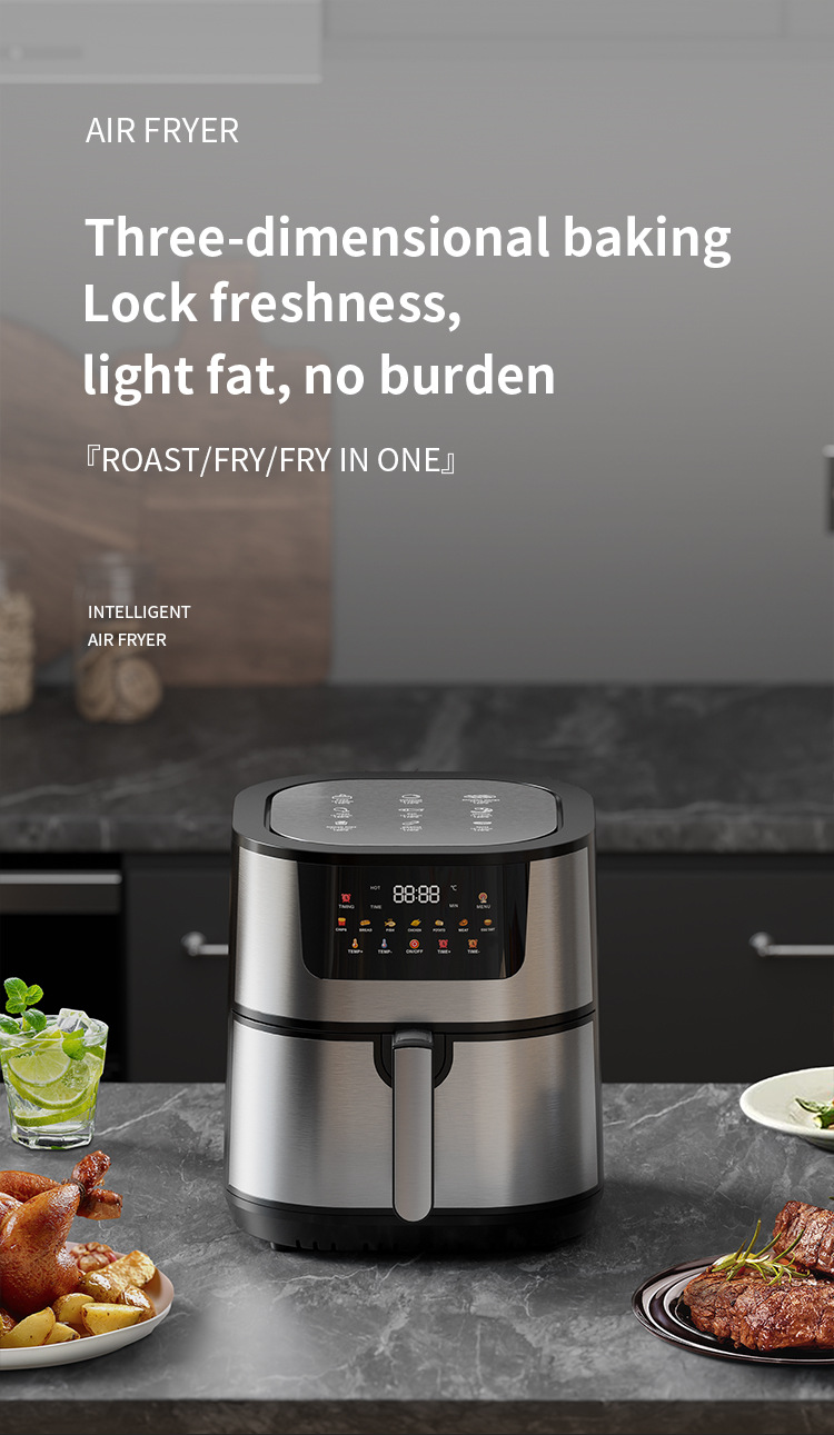 12L air fryer, new household electric fryer, 110V-220V, cross-border export split electric oven, French fries machine pic 6