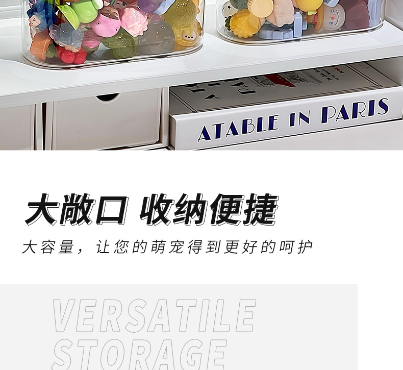 萌宠LABUB小玩偶盲盒DIY密封木盖塑料桌面收纳罐详情12