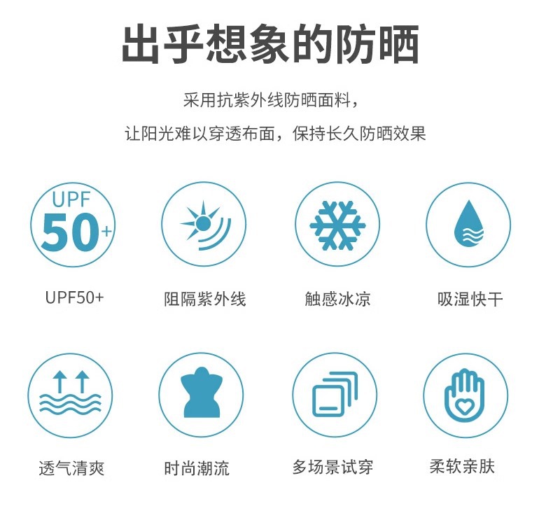 冰丝防晒衣女款2024新款夏季防紫外线UPF50+防晒服薄款防晒罩衫详情2