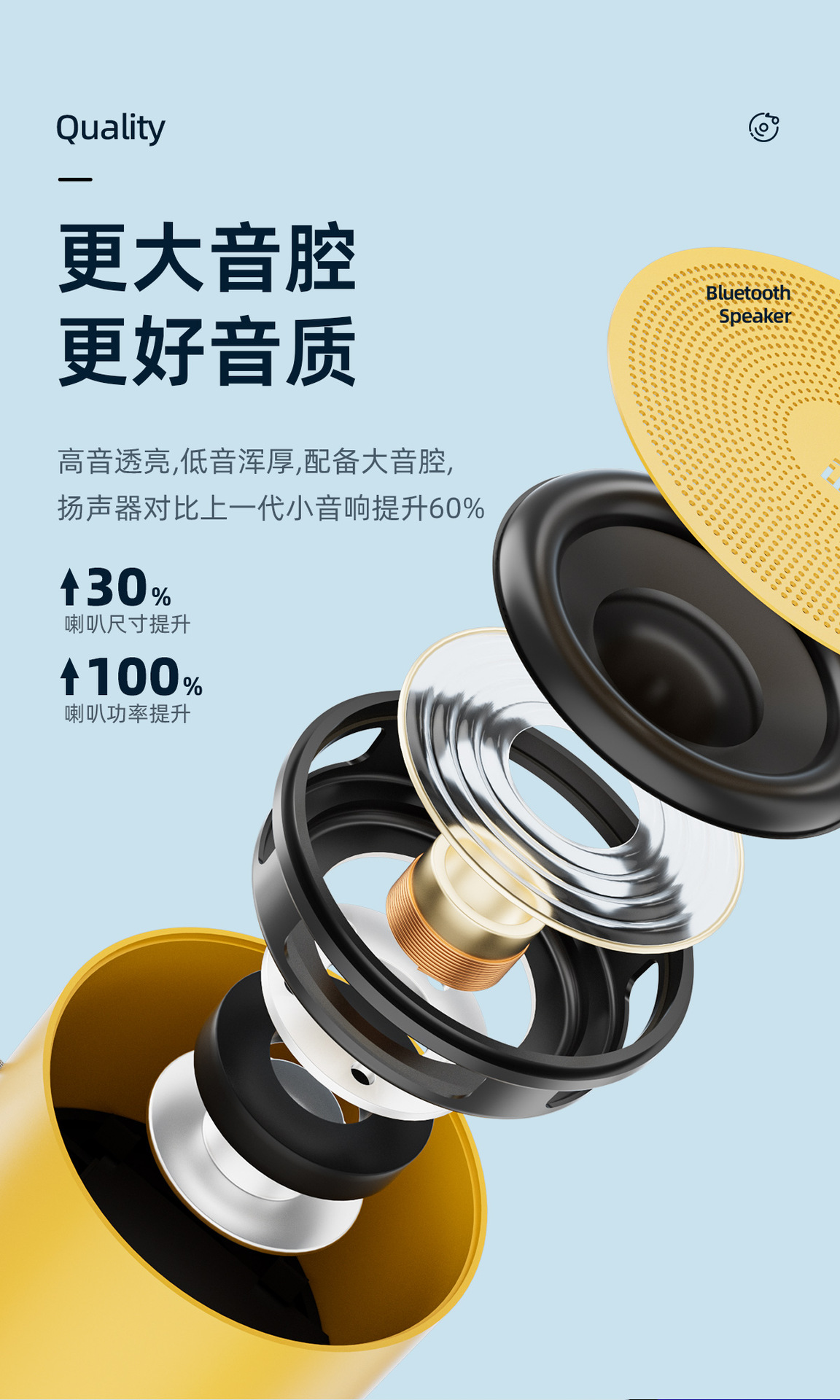 EWA A129 Powerful Bass Bluetooth Speaker pic 6