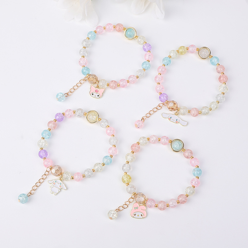 爆花水晶手链三丽欧系列少女韩版首饰库洛米朵闺蜜学生手串饰ins详情15